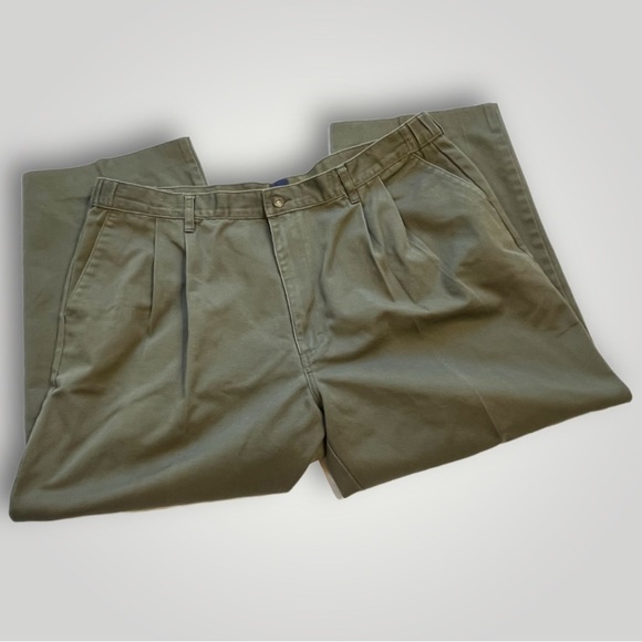 Basic Editions Gray Khaki Pants 42x25 - Picture 3 of 14